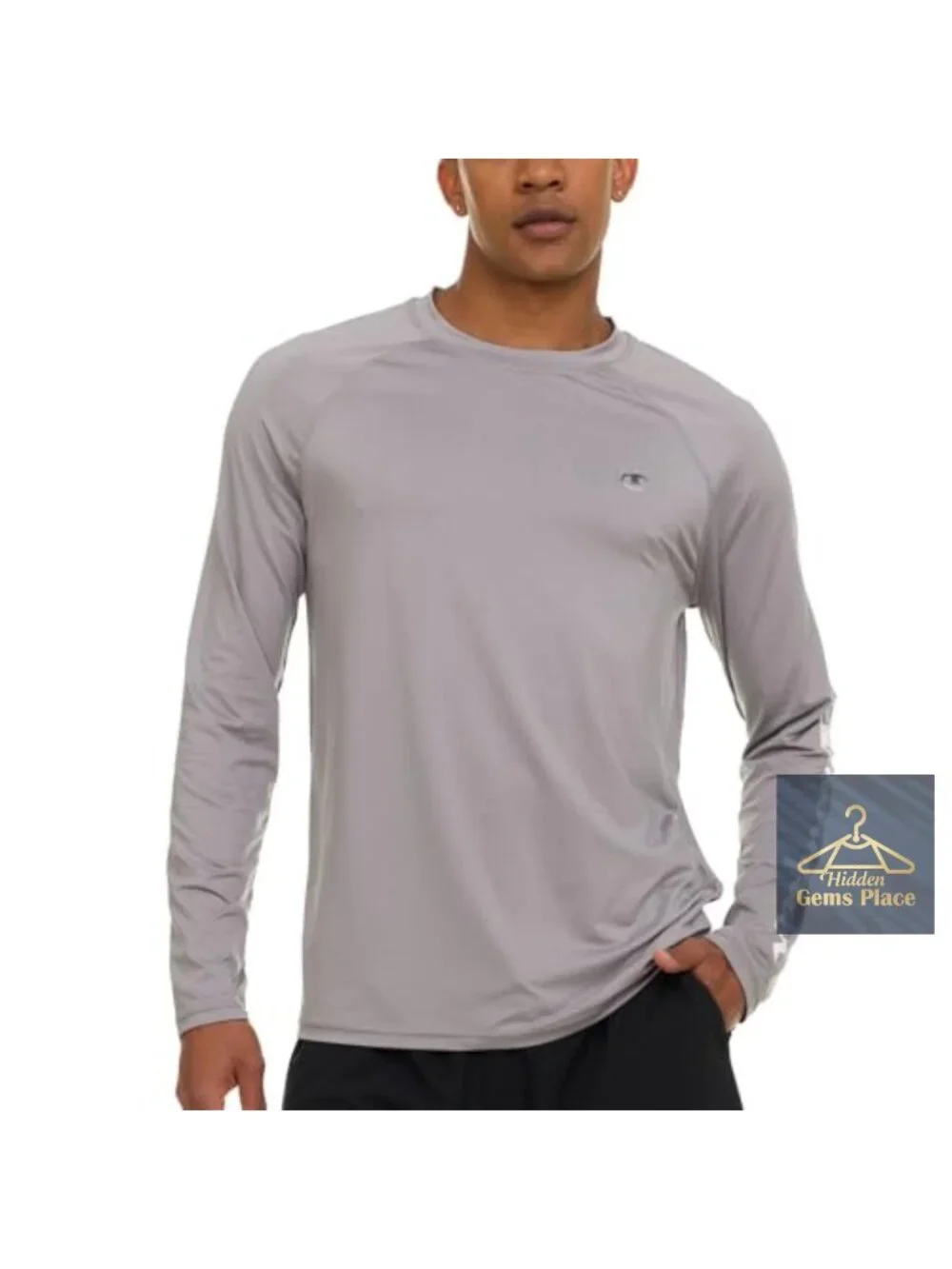 Men's UPF 50+ Long Sleeve Rash Guard Quick Dry Swim Shirt